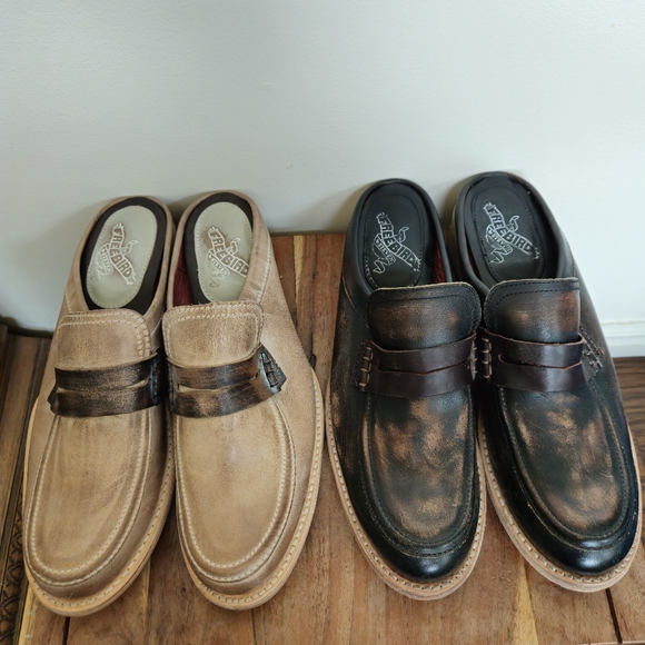 Freebird by Steven Monalisa Light & Dark Brown Slip-On Shoes Mules Size 8 Bundle
